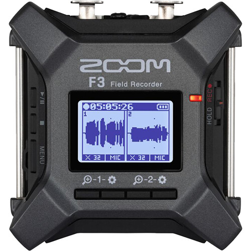 Zoom F3 2-Input / 2-Track Portable Field Recorder - 2